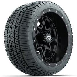 Set of (4) 12 in GTW Vortex Wheels with 205/30-12 GTW Fusion Street Tires