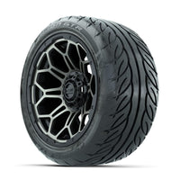 GTW Bravo Matte Bronze 14 in Wheels with 225/40-R14 Fusion GTR Street Tires – Full Set (LIFT REQD)