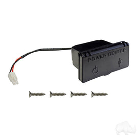 ACC-0106 - Power Center, 12 Volt Outlet with Dual USB Ports