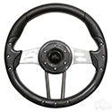 ACC-SW120 - RHOX Steering Wheel, Aviator 4 Carbon Fiber Grip/Brushed Aluminum Spokes 13" Diameter