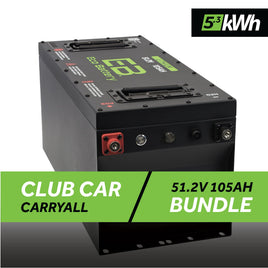 51V 105AH SKINNY BATTERY BUNDLE / CLUB CAR CARRYALL