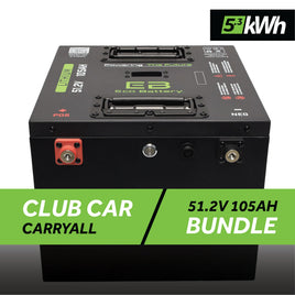 51V 105AH THRU-HOLE BATTERY BUNDLE / CLUB CAR CARRYALL