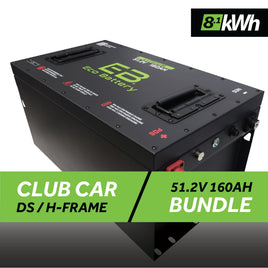 51V 160AH BATTERY BUNDLE / CLUB CAR DS / H-FRAME
