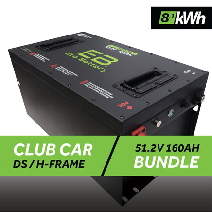 51V 160AH BATTERY BUNDLE / CLUB CAR DS / H-FRAME