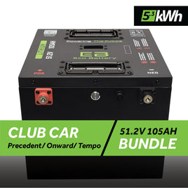 51V 105AH THRU-HOLE BATTERY BUNDLE / CLUB CAR PRECEDENT/ONWARD/TEMPO