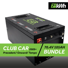 70V 105AH BATTERY BUNDLE / CLUB CAR PRECEDENT/ONWARD/TEMPO / 2009+