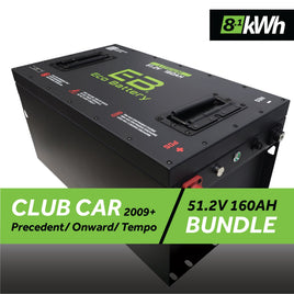 51V 160AH BATTERY BUNDLE / CLUB CAR PRECEDENT/ONWARD/TEMPO / 2009+