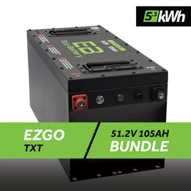 51V 105AH SKINNY BATTERY BUNDLE / EZGO TXT