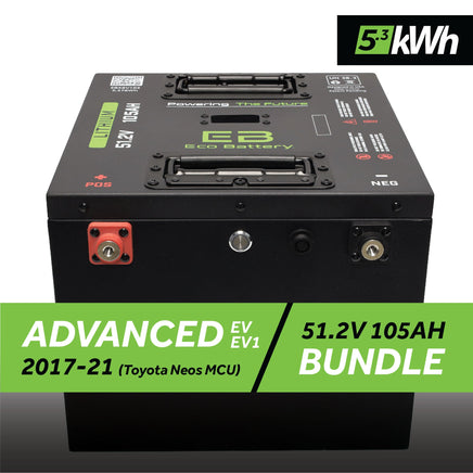 51V 105AH THRU-HOLE BATTERY BUNDLE / ADVANCED EV EV1 / 2017-21 (TOYOTA NEOS MCU)