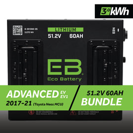 51V 60AH BATTERY BUNDLE / ADVANCED EV EV1 / 2017-21 (TOYOTA NEOS MCU)