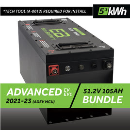 51V 105AH SKINNY BATTERY BUNDLE / ADVANCED EV EV1 / 2021-23 (ADEV MCU)