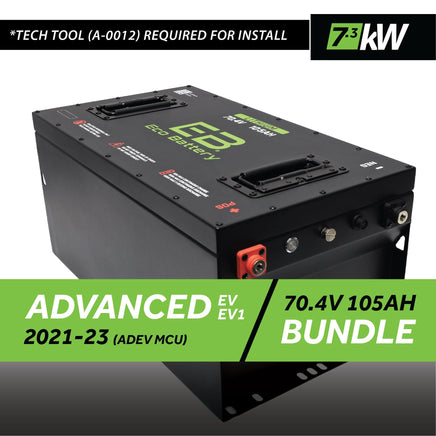 70V 105AH BATTERY BUNDLE / ADVANCED EV EV1 / 2021-23 (ADEV MCU)