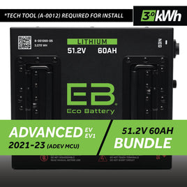 51V 60AH BATTERY BUNDLE / ADVANCED EV EV1 / 2021-23 (ADEV MCU)