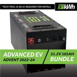 51V 105AH SKINNY BATTERY BUNDLE / ADVANCED EV ADVENT / 2022-24