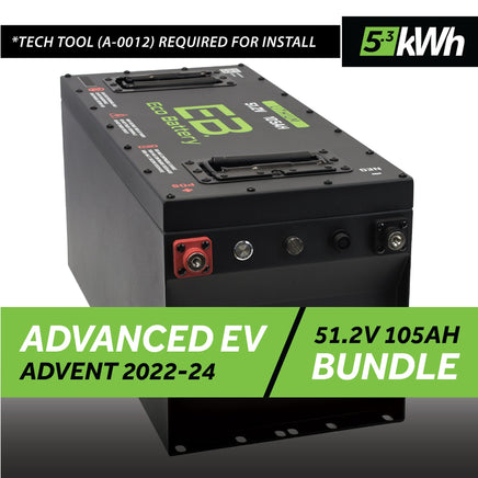 51V 105AH SKINNY BATTERY BUNDLE / ADVANCED EV ADVENT / 2022-24