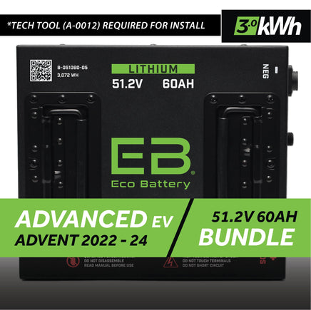 51V 60AH BATTERY BUNDLE / ADVANCED EV ADVENT / 2022-24