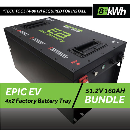 51V 160AH BATTERY BUNDLE / EPIC EV (4 X 2 FACTORY BATTERY TRAY BUNDLE)
