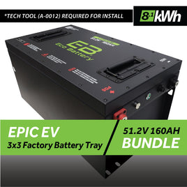 51V 160AH BATTERY BUNDLE / EPIC EV (3 X 3 FACTORY BATTERY TRAY)