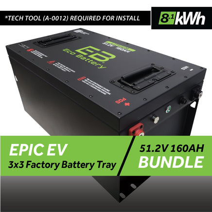 51V 160AH BATTERY BUNDLE / EPIC EV (3 X 3 FACTORY BATTERY TRAY)