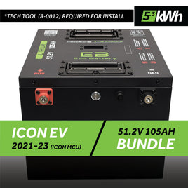 51V 105AH THRU-HOLE BATTERY BUNDLE / ICON EV / 2021-23 (ICON MCU)