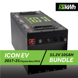 51V 105AH SKINNY BATTERY BUNDLE / ICON EV / 2017-21 (TOYOTA NEOS MCU)