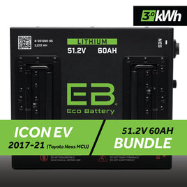 51V 60AH BATTERY BUNDLE / ICON EV / 2017-21 (TOYOTA NEOS MCU)
