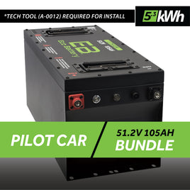 51V 105AH SKINNY BATTERY BUNDLE / PILOT CAR