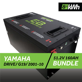 51V 160AH BATTERY BUNDLE / YAMAHA DRIVE/G29 / 2007-10