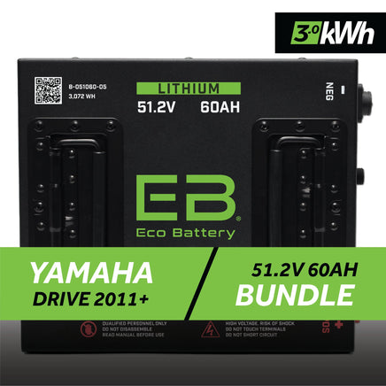 51V 60AH BATTERY BUNDLE / YAMAHA DRIVE 1 & 2 / 2011+