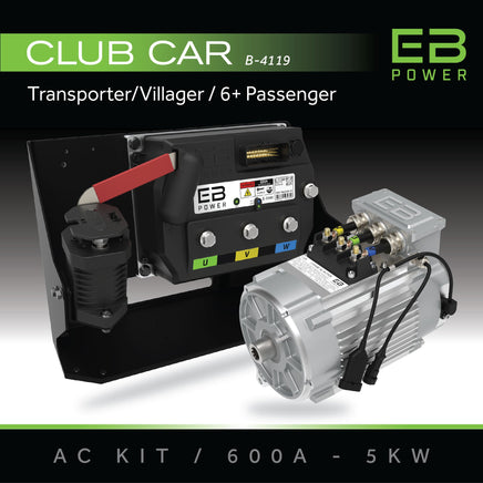 EB POWER AC KIT / 600A + 5KW / CLUB CAR TRANSPORTER/VILLAGER / 6 PASSENGER
