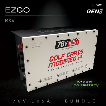 76V 105AH BATTERY BUNDLE / EZGO RXV