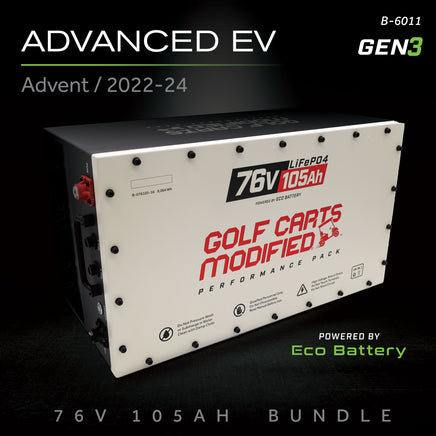 76V 105AH BATTERY BUNDLE / ADVANCED EV ADVENT / 2022-24