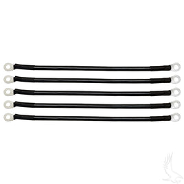 BAT-1001A - Battery Cable SET, Includes (5) 12" 4 gauge, Club Car 36V 81+, Yamaha G2/G8/G9 36V 85-94