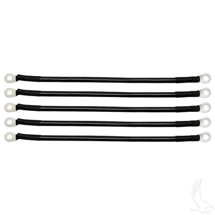 BAT-1001A - Battery Cable SET, Includes (5) 12" 4 gauge, Club Car 36V 81+, Yamaha G2/G8/G9 36V 85-94