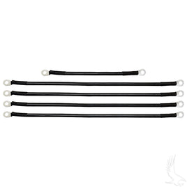 BAT-1008A - Battery Cable SET, Includes (1) 9" (4) 16" 4 gauge, Yamaha G22