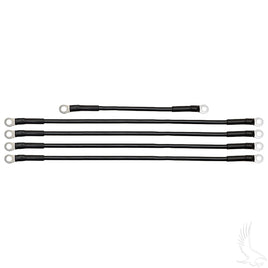 BAT-1008 - Battery Cable SET, Includes (1) 9" (4) 16" 6 gauge, Yamaha G22