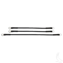BAT-1020 - Battery Cable SET, Includes (1) 16" (2) 12" 6 gauge with 12V Batteries, Yamaha Drive