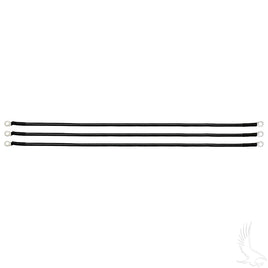 BAT-1021A - Battery Cable SET, Includes (3) 26" 4 Gauge, Club Car Precedent,12V Batteries