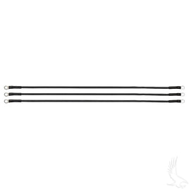 BAT-1021 - Battery Cable SET, Includes (3) 26" 6 Gauge, Club Car Precedent, 12V Batteries