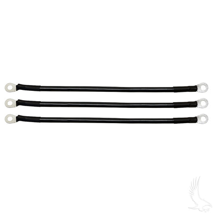 BAT-1022A - Battery Cable SET, Includes (3) 12" 4 gauge, E-Z-Go RXV 08+
