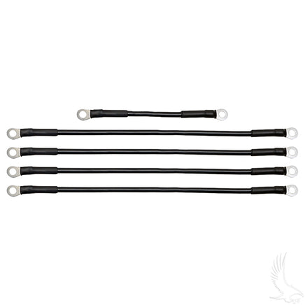 BAT-1027 - Battery Cable SET, Includes (1) 7" (4) 14" 6 gauge, E-Z-Go TXT 48V