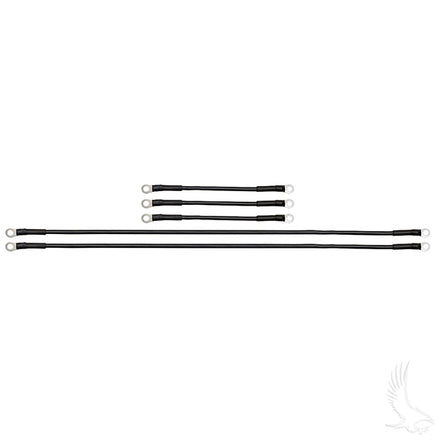 BAT-1029 - Battery Cable SET, Includes (3) 9" (2) 26" 6 gauge, Yamaha Drive w/ 8V Batteries