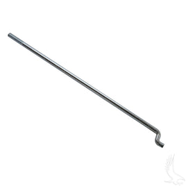 BAT-2002A - Battery Hold Down Rod, Z-hook 12.25", Club Car DS Electric w/ 12V Batteries