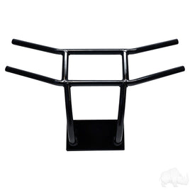 BG-128 - RHOX Brush Guard, Front Black Powder Coat Steel, Club Car Tempo
