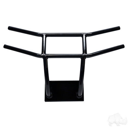 BG-128 - RHOX Brush Guard, Front Black Powder Coat Steel, Club Car Tempo
