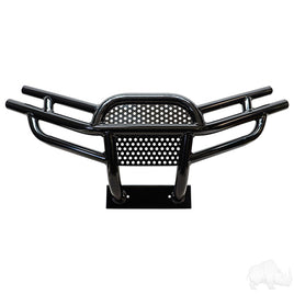 BG-528 - RHOX BMF Heavy Duty Front Brush Guard, Black Powder Coat Steel, Club Car Tempo