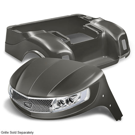 BOD-DT0112-GP - DoubleTake Phoenix Body Kit with Street Legal LED Light Kit, E-Z-Go TXT 96+, Graphite