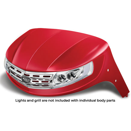 BOD-DT0112-RD-F - DoubleTake Phoenix Front Cowl, E-Z-Go TXT 96+, Red