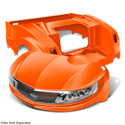 BOD-DT0113-OR - DoubleTake Phoenix Body Kit with Street Legal Light Kit, E-Z-Go RXV 08+, Orange