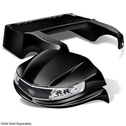 BOD-DT0123-BK - DoubleTake Phoenix Body Kit with Street Legal LED Light Kit, Club Car Precedent 04+, Black